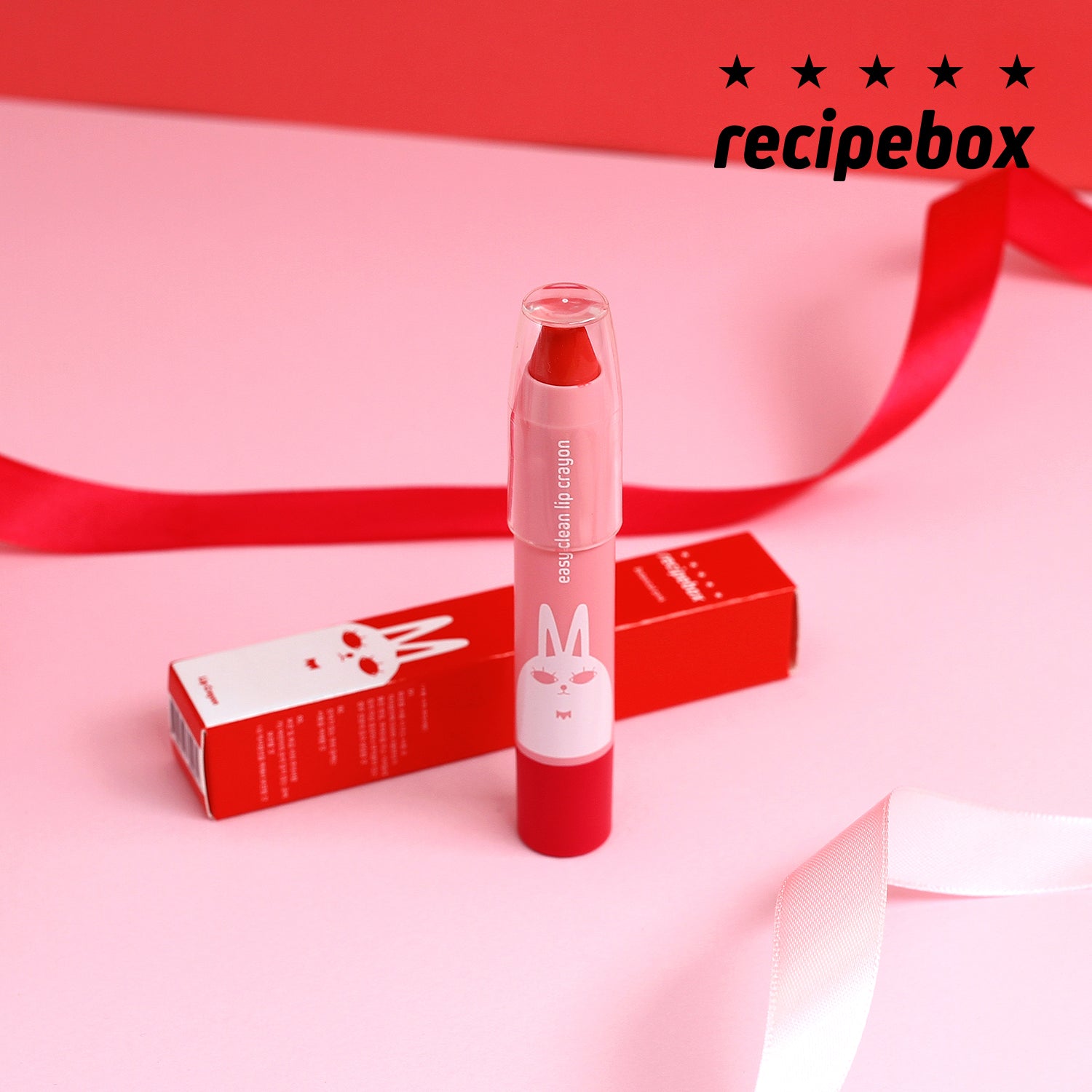 Recipebox Easy Clean Lip Crayon - Botanical Pink 兒童易潔唇筆 - 珊瑚粉 (3g)