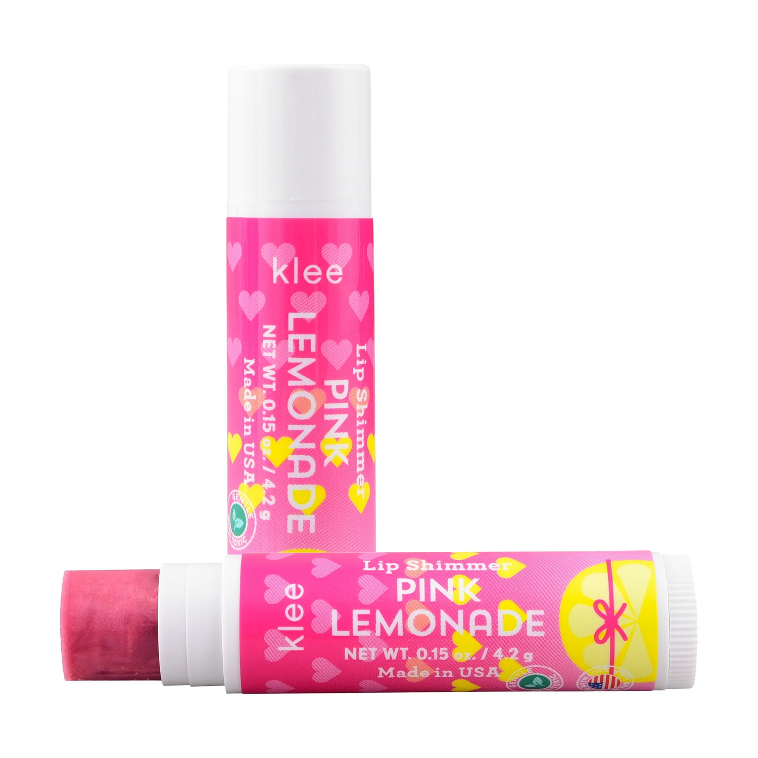 Klee Naturals Blush+Lip Shimmer Set (Honey Pink Buzz) 天然礦物胭脂及唇蜜組合 (珊瑚色)