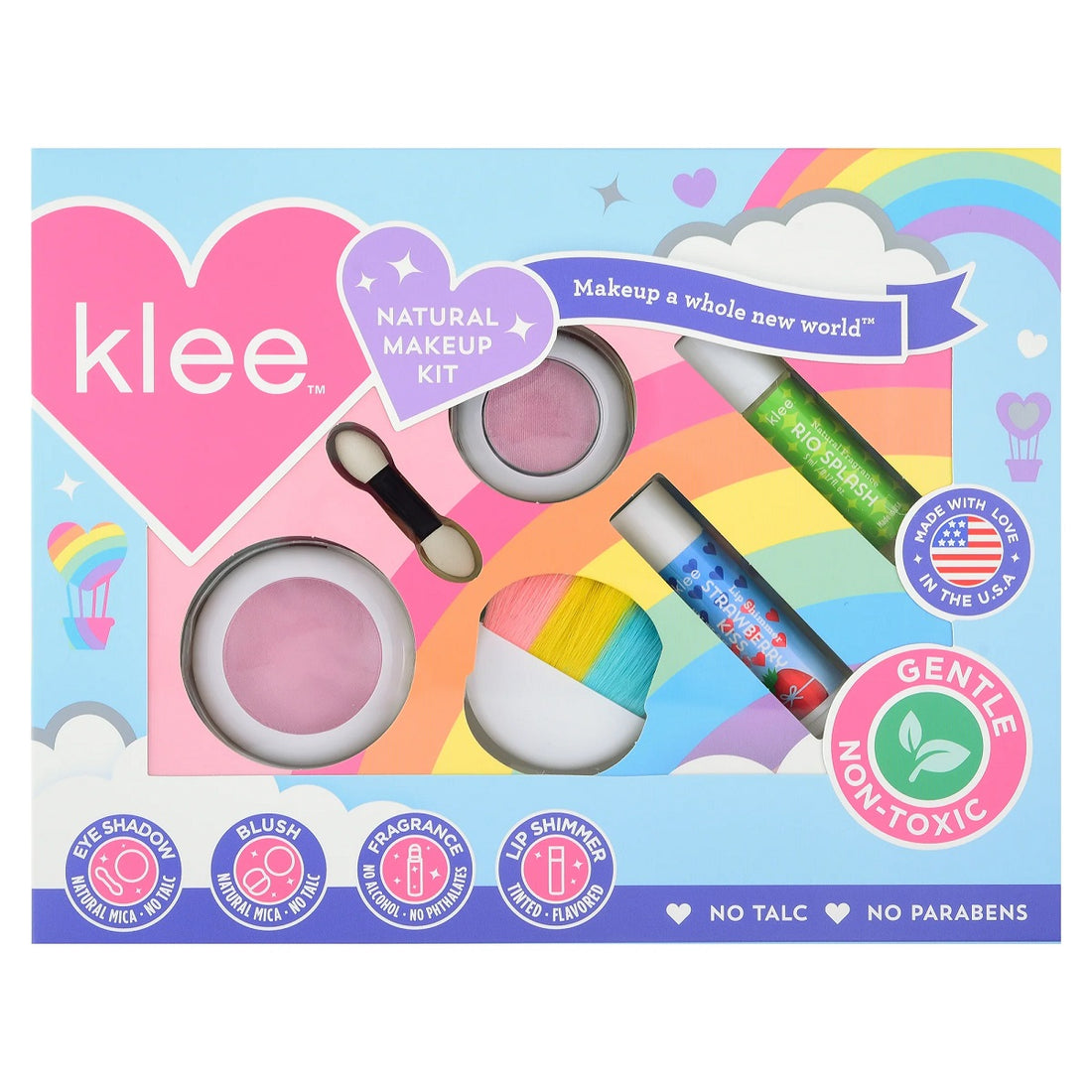 Klee Naturals Makeup 4PC Kit (After The Rain) 天然礦物彩妝香水4件組合 (雨後彩虹)