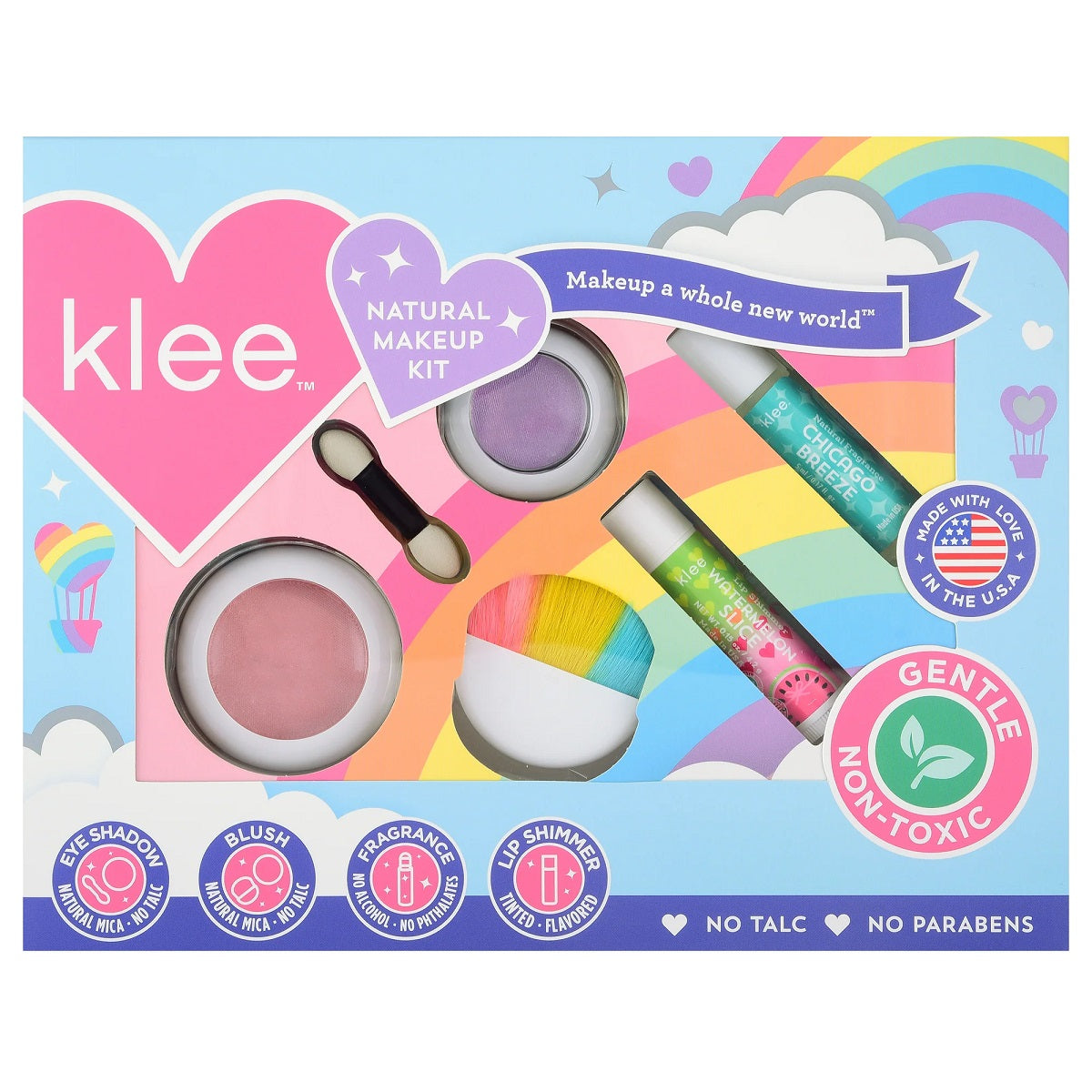 Klee Naturals Makeup 4PC Kit (Sun Comes Out) 天然礦物彩妝香水4件組合 (陽光普照)