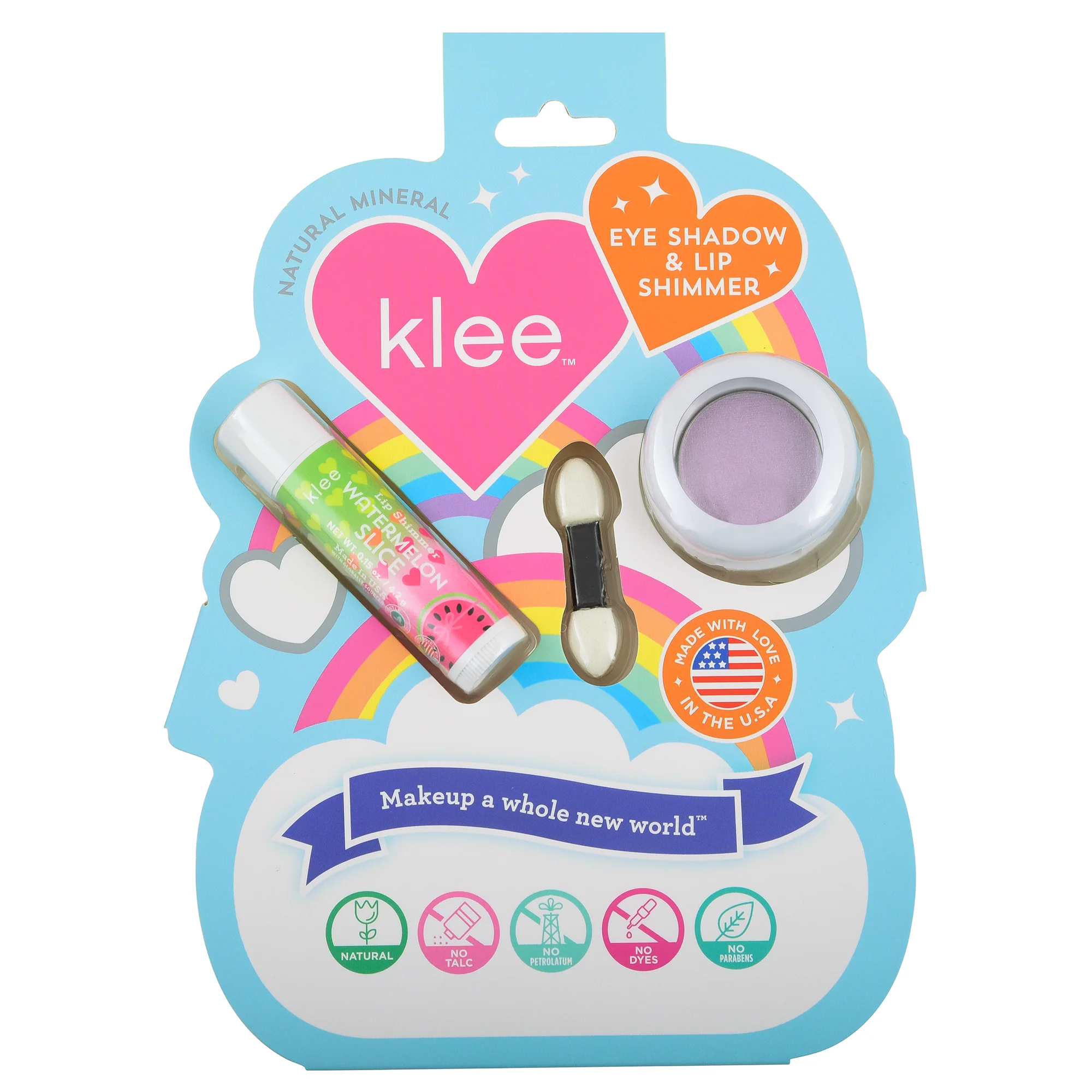 Klee Naturals Eyeshadow+Lip Shimmer Set (Lilac Sparkles) 天然礦物眼影及唇蜜組合 (淺紫色)