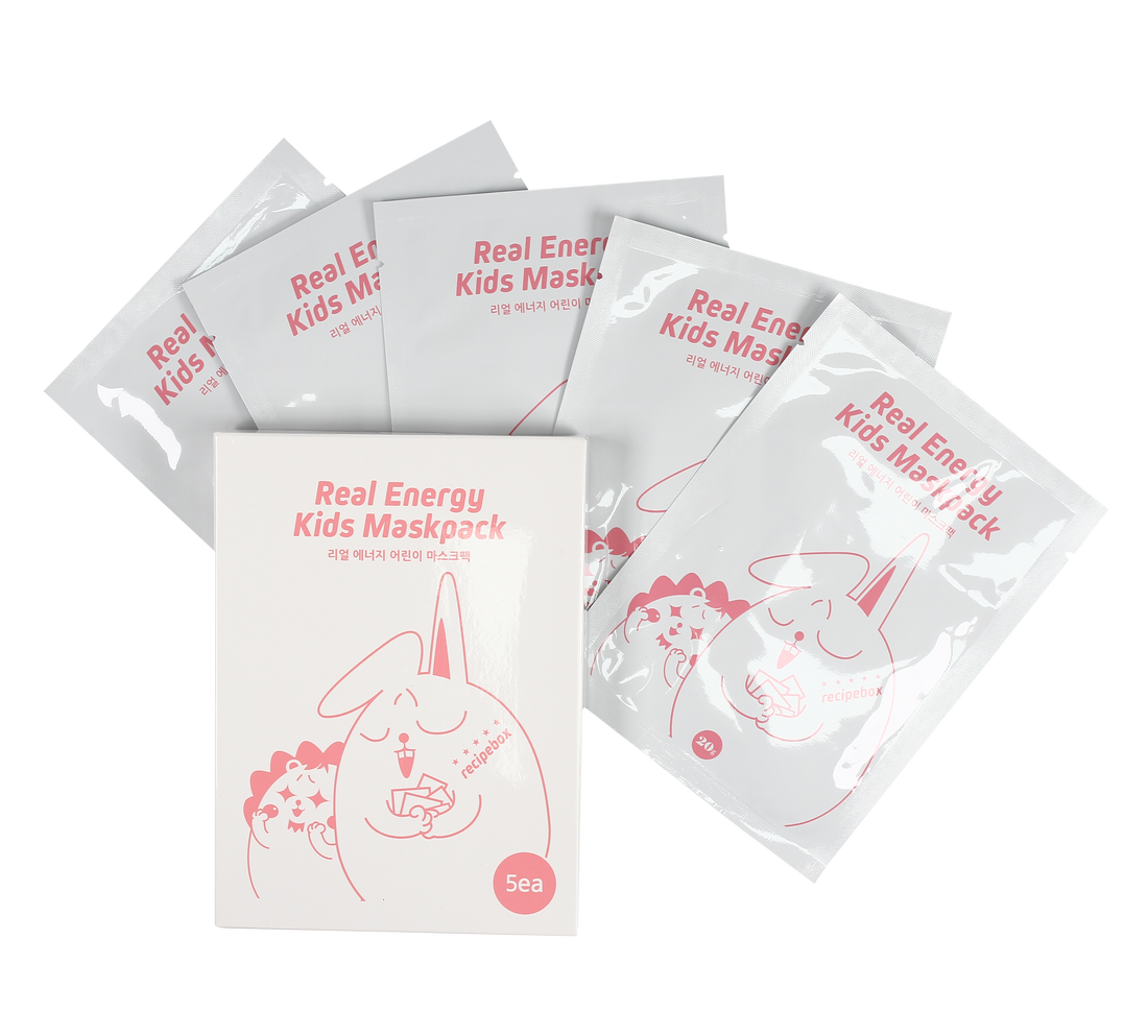 Recipebox Real Energy Kids Facial Mask Pack 兒童活力保濕盒裝面膜 (20g x 5)